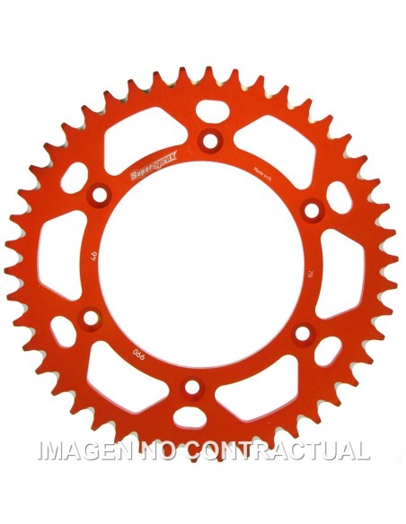 Corona Supersprox Aluminio Naranja 46 D