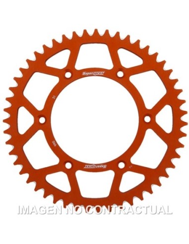 Corona Supersprox Aluminio Naranja 51 D
