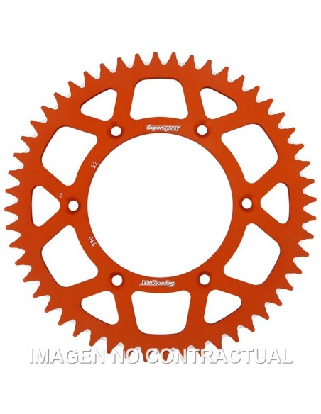 Corona Supersprox Aluminio Naranja 52 D