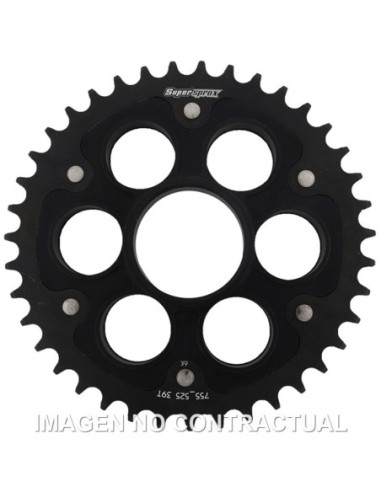 Corona Supersprox Stealth Negra Ducati 525 x 39
