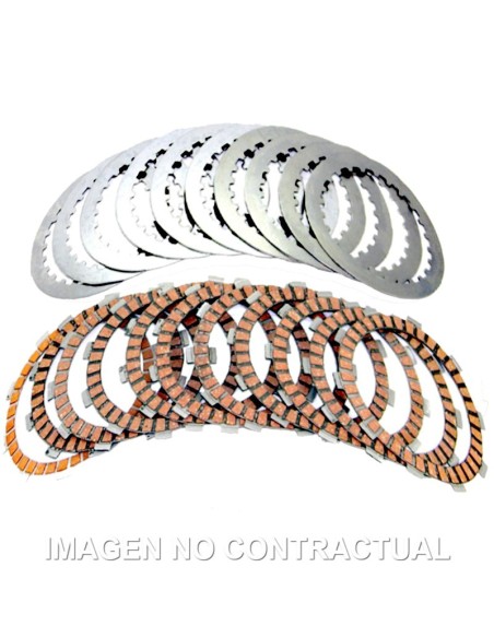 KIT DISCOS + SEPARADORES COMPLETO FCC KAWASAKI KLX 300 R