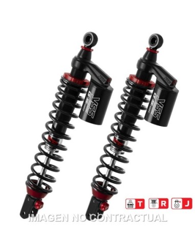 Juego Amortiguadores Traseros YSS Gas Top Line c/Botella superior Yamaha X-Max 400