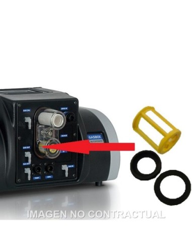 Filtro Texa tubular con red y junta Gasbox