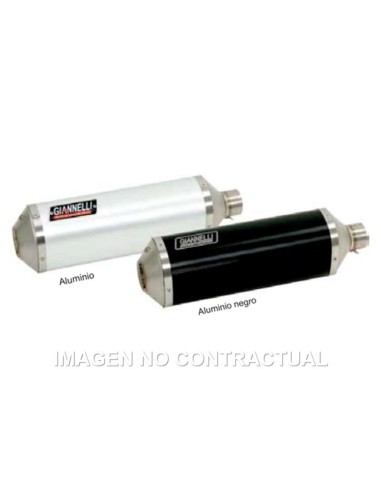 Silencioso Giannelli Aluminio Negro Kawasaki ZX10