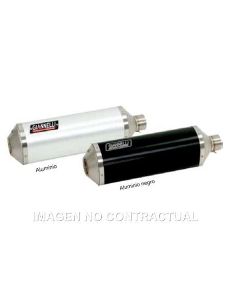 Silencioso Giannelli Aluminio Negro Kawasaki ZX10