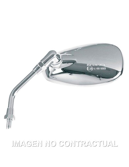 Espejo HERT Cromado Moto Custom Izquierdo