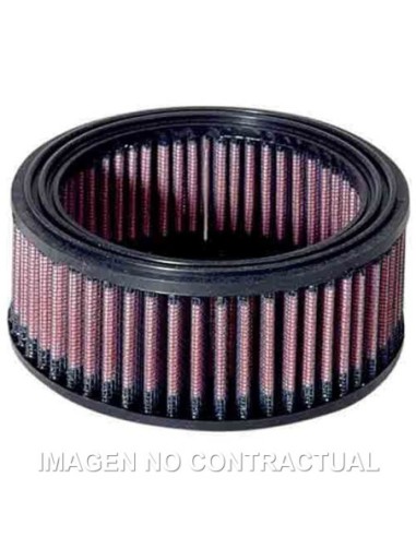 Filtro aire K&N redondo D. Int. 103mm D. Ext. 135mm