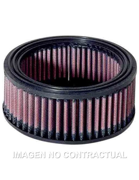 Filtro aire K&N redondo D. Int. 103mm D. Ext. 135mm