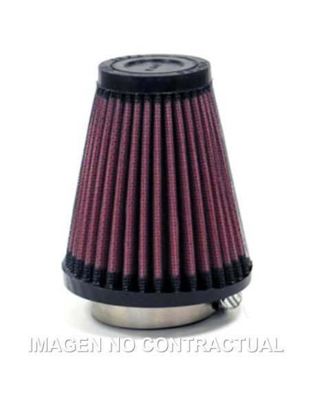 Filtro Potencia K&N Universal D. INT 43 MM RECTOS (2UNI)