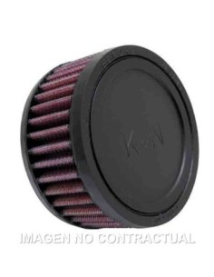 Filtro de aire K&N Universal de goma 1-11/16'FLG, 4'OD, 2'H